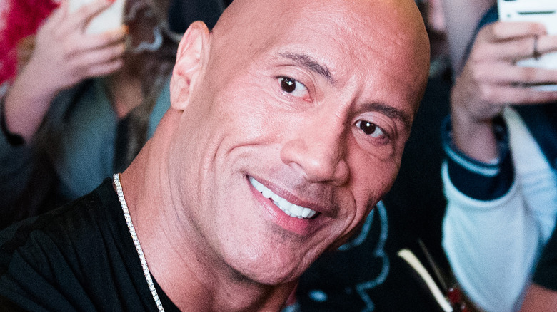 The Rock smiling