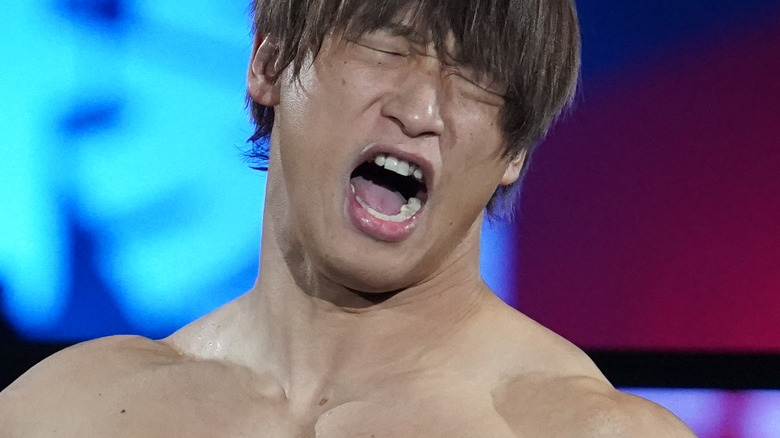 Kota Ibushi eyes closed yell