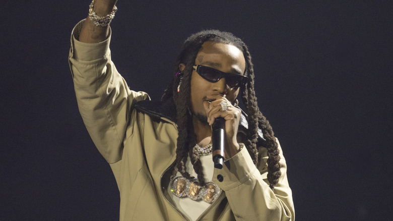 Quavo performs during Young Thug & Friends: A Benefit Concert at State Farm Arena on December 16, 2025 in Atlanta, Georgia.
