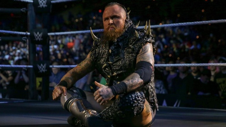 Aleister Black looking rather upset