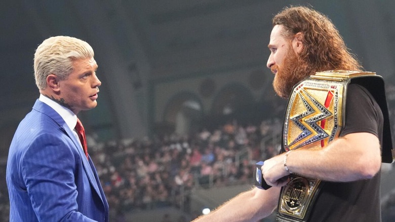 Cody Rhodes and Sami Zayn on WWE SmackDown