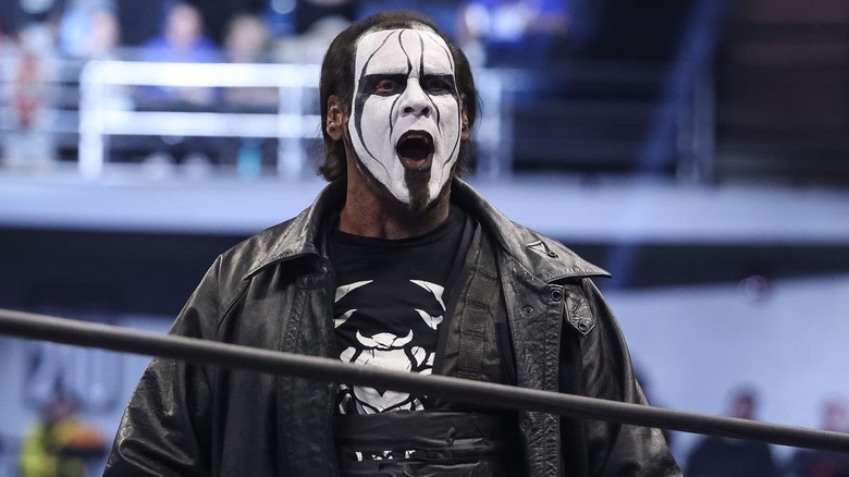 Sting yelling in AEW