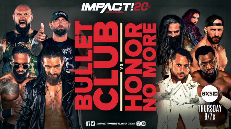 Black and Red Poster for Impact Wrestling