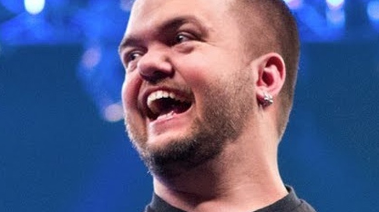 Hornswoggle smiling in the ring