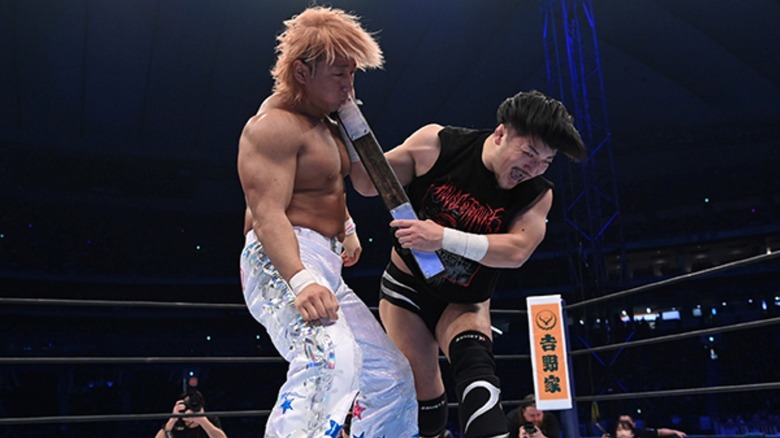 Shota Umino and Ren Narita at Wrestle Kingdom 18