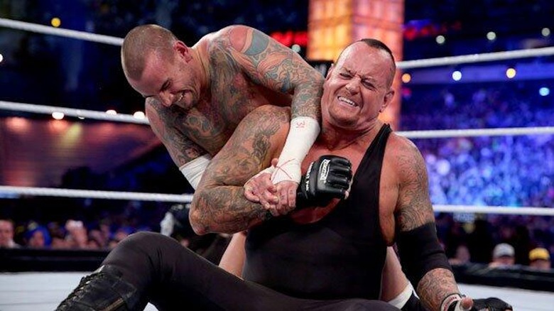 CM Punk and The Undertaker do battle at WrestleMania 29