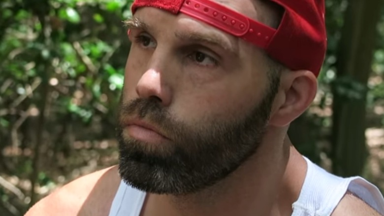 Nick Gage looks up