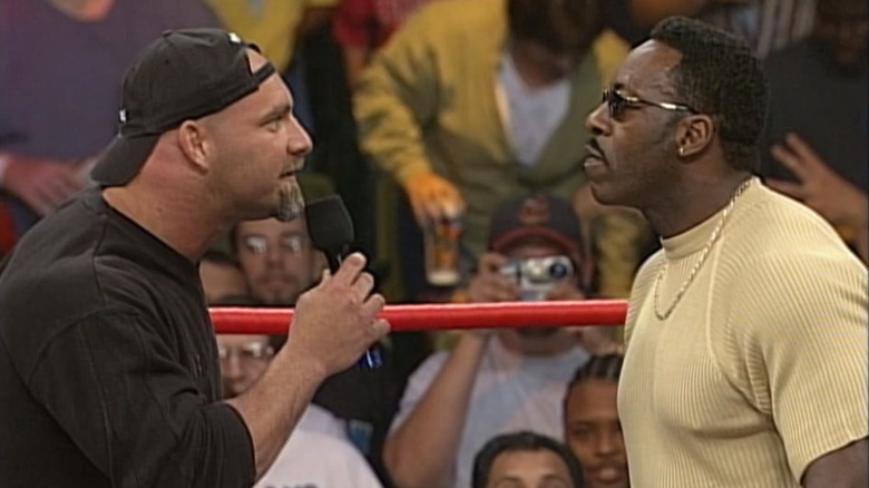 Goldberg and Booker T face-to-face