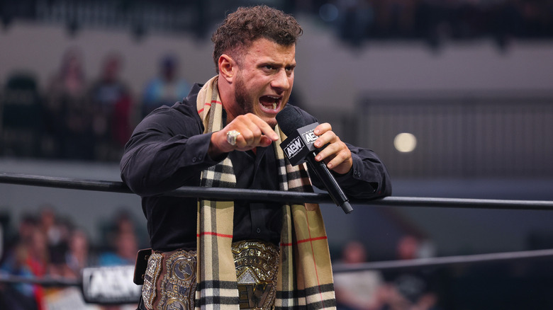 MJF shouting