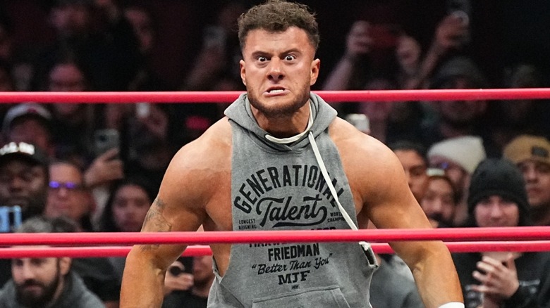 MJF looking mad