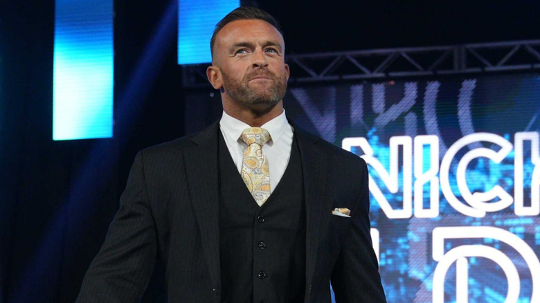 Nick Aldis smiling