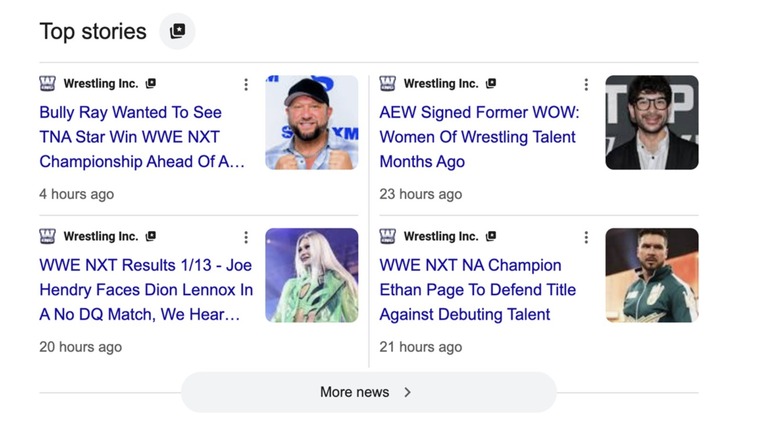 Top stories featured on Wrestling Inc.