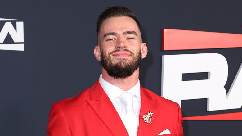 Austin Theory in a red suit