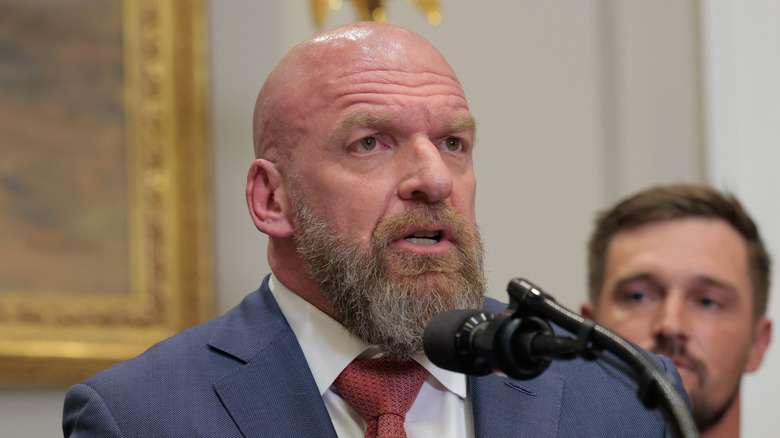 Triple H being grilled over his usage of Austin Theory