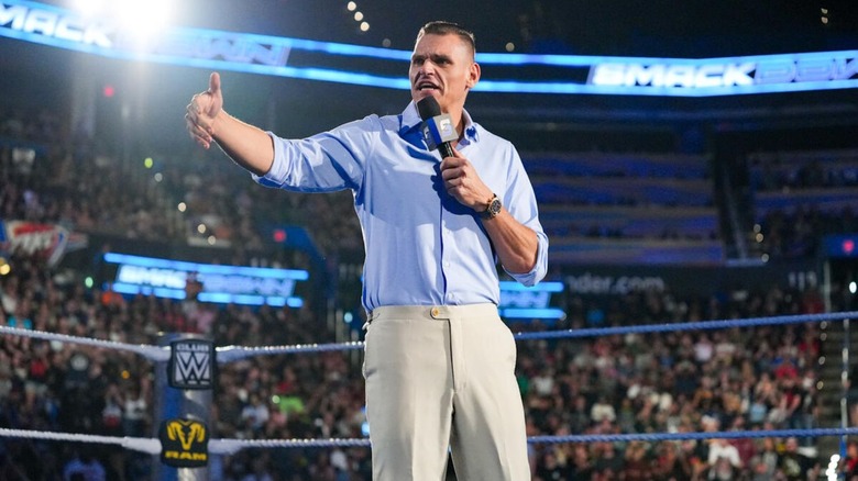 GUNTHER cuts a promo in the ring to end the July 10, 2026 edition of 