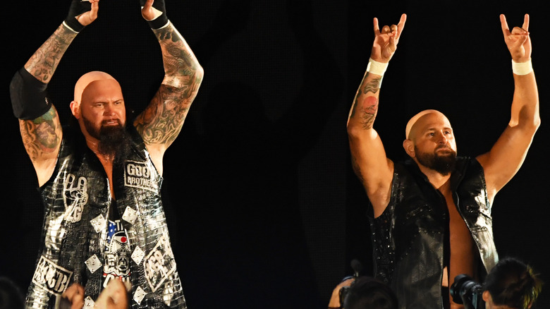 Anderson and Gallows making their entrance