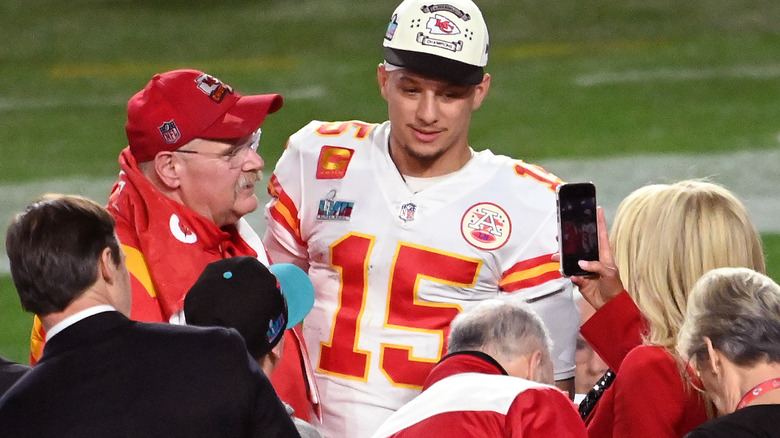 Patrick Mahomes and Andy Reid
