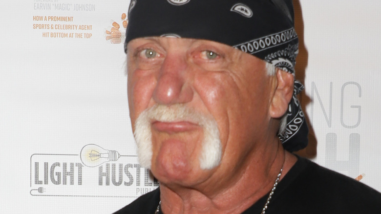 Hulk Hogan staring