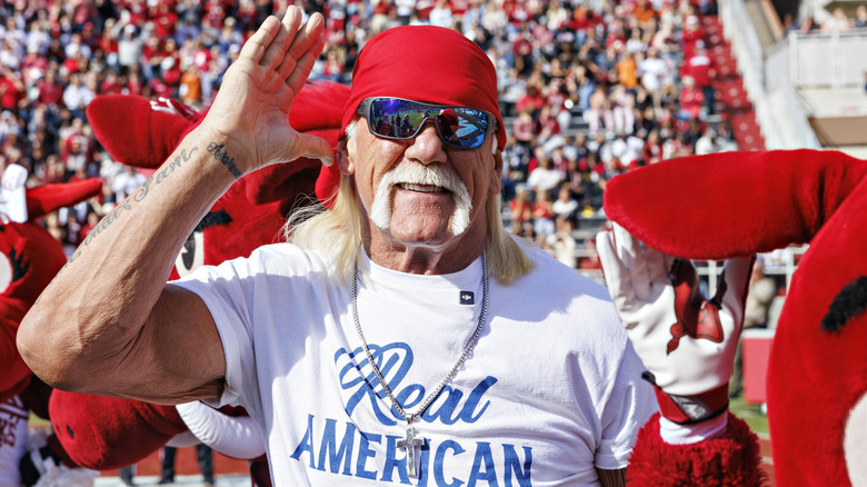Hulk Hogan doing Hulk Hogan things