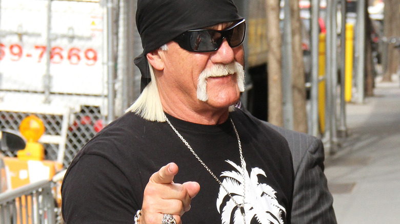 Hulk Hogan pointing to camera