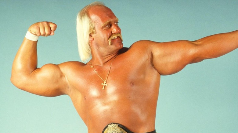 Hulk Hogan, young, jacked, and with hair, dude