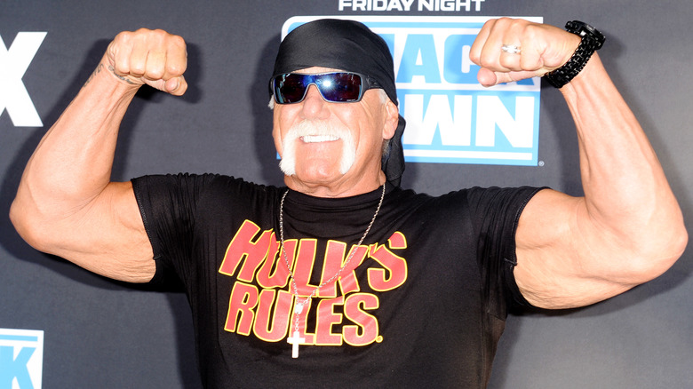Hulk Hogan flexes the pythons, continuing to try and relive the glory days brother