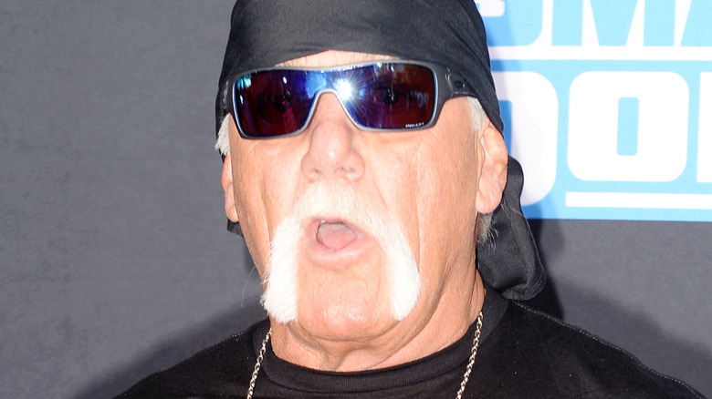 Hulk Hogan with mouth open