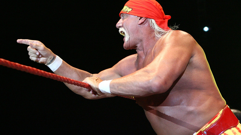 Hulk Hogan pointing