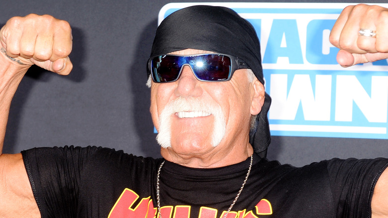 Hulk Hogan posing for a photo