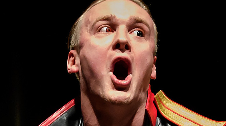 Iija Dragunov With His Mouth Open 