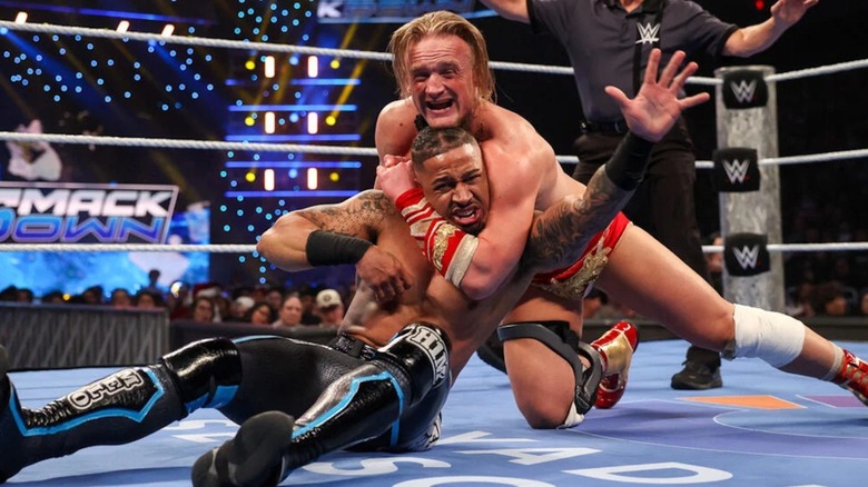 Carmelo Hayes and Ilja Dragunov on WWE SmackDown