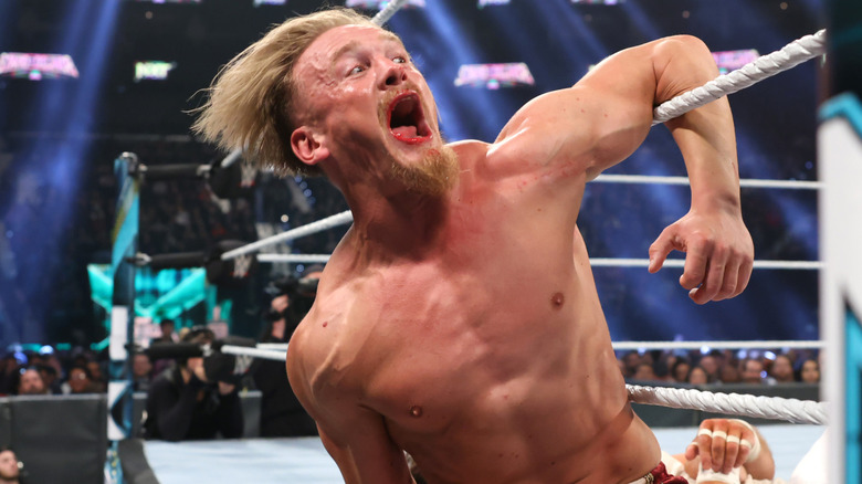 Ilja Dragunov after winning a match in WWE NXT