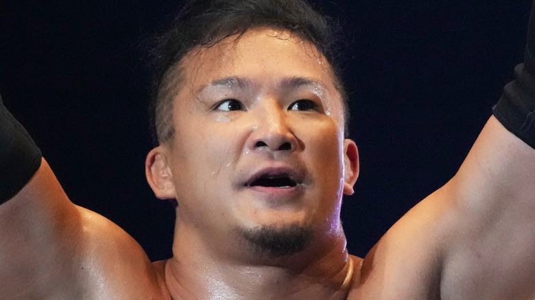 KUSHIDA celebrating