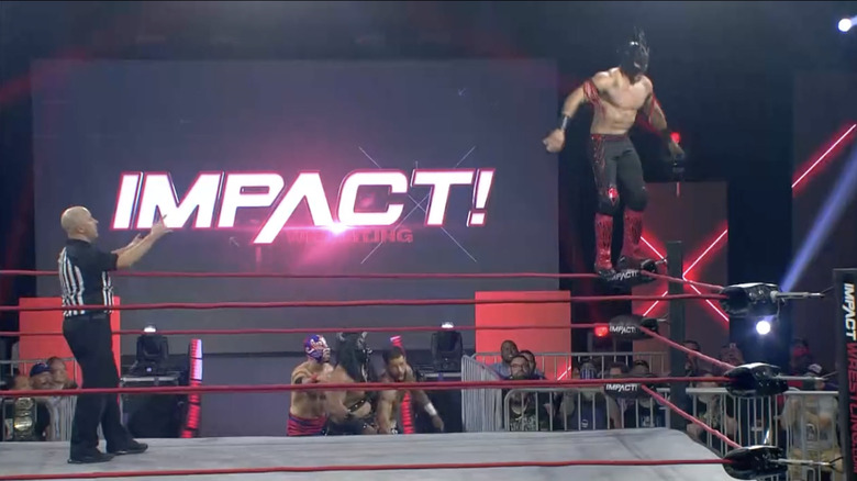 Laredo going for a moonsault