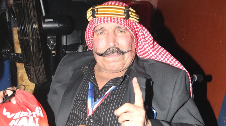 The Iron Sheik points