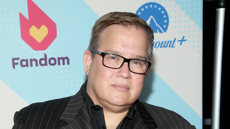 Former TNA President Scott D'Amore poses at a red carpet event