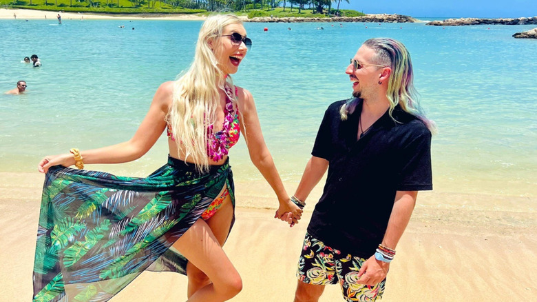 Happy couple Noelle Foley and Frank the Clown