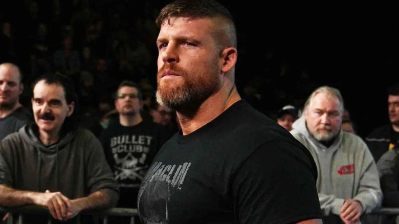 Steve Maclin at ringside during a TNA Wrestling show.