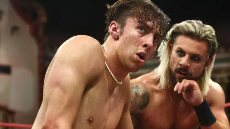 Nick Wayne is looking to the side