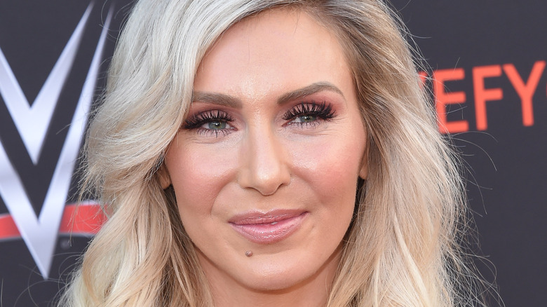 Charlotte Flair smiling