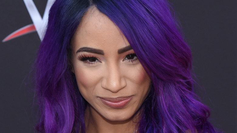 Sasha Banks smiling