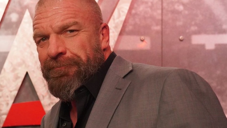 Triple H backstage