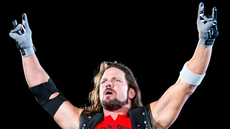 AJ Styles speaks to fans