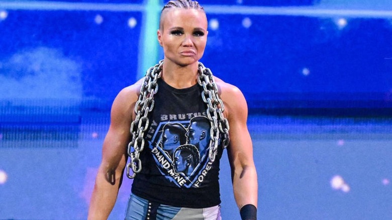 Ivy Nile heads down to the ring for a match on WWE TV.