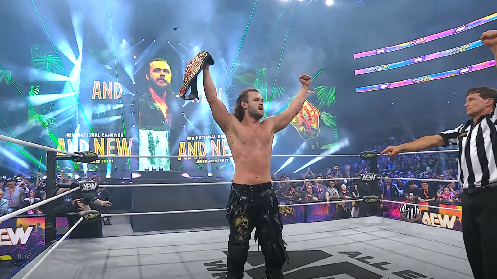 Jack Perry Eliminates Ricochet To Win National Title In AEW Revolution Battle Royal