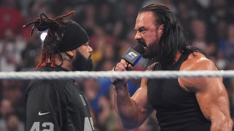 Jacob Fatu and Drew McIntyre on WWE SmackDown