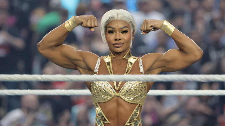 Jade Cargill makes her entrance at WrestleMania 41