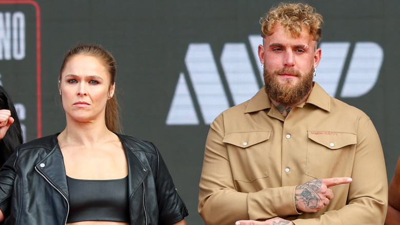 Ronda Rousey and Jake Paul