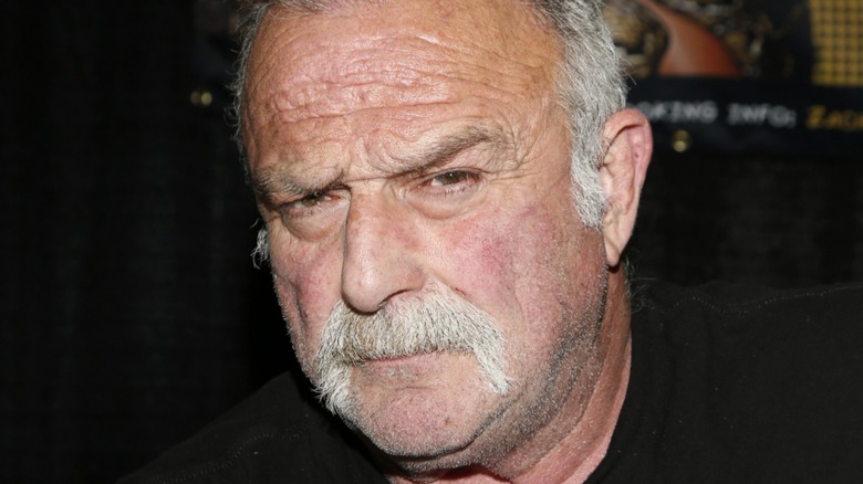 Jake Roberts looks annoyed