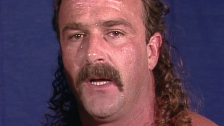 Jake Roberts sweating